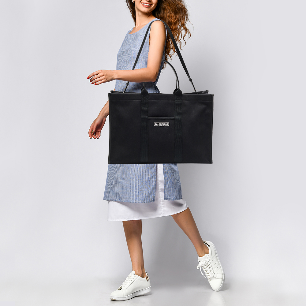 

Balenciaga Black Canvas  Hardware Tote