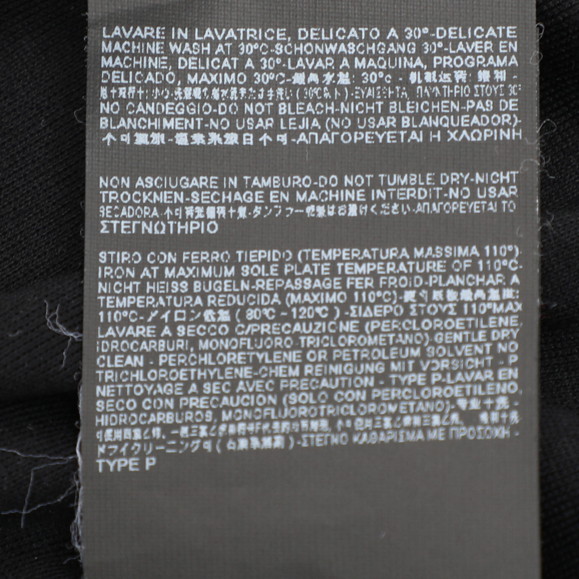 Balenciaga Black/Grey Cotton T-Shirt XL 