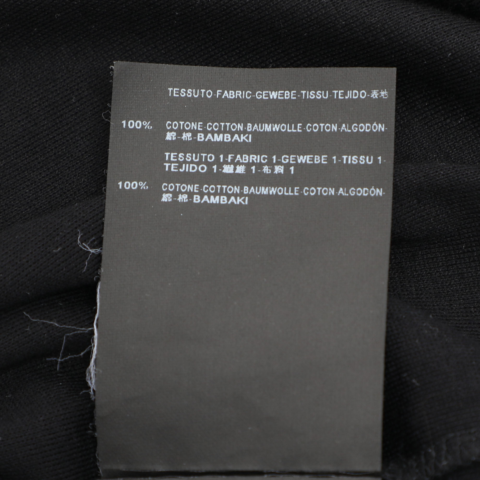 Balenciaga Black/Grey Cotton T-Shirt XL 