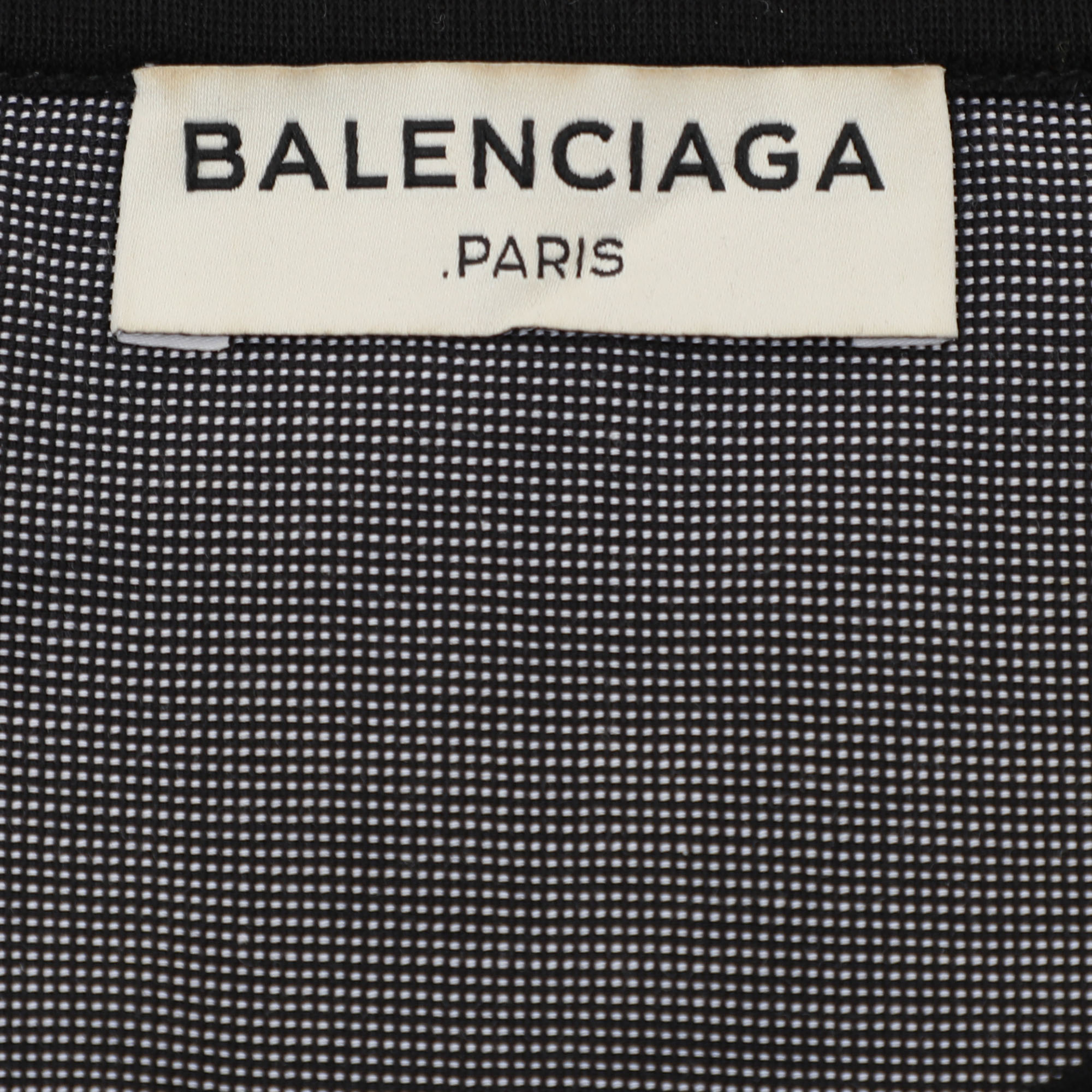 Balenciaga Black/Grey Cotton T-Shirt XL 