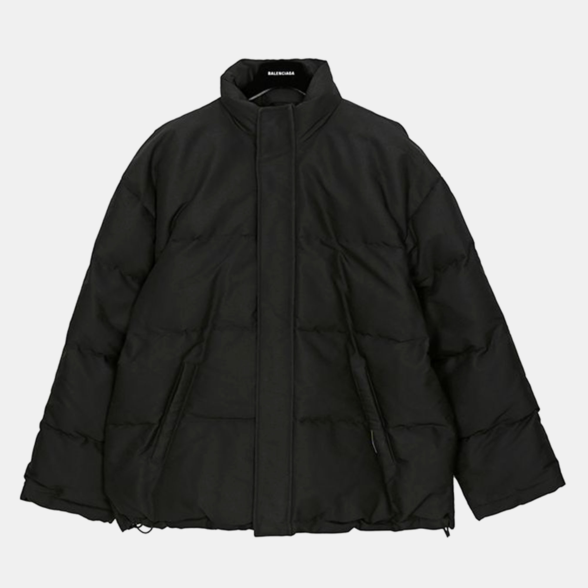 

Balenciaga Black Nylon Cotton Blend Boxy Puffer Jacket Size