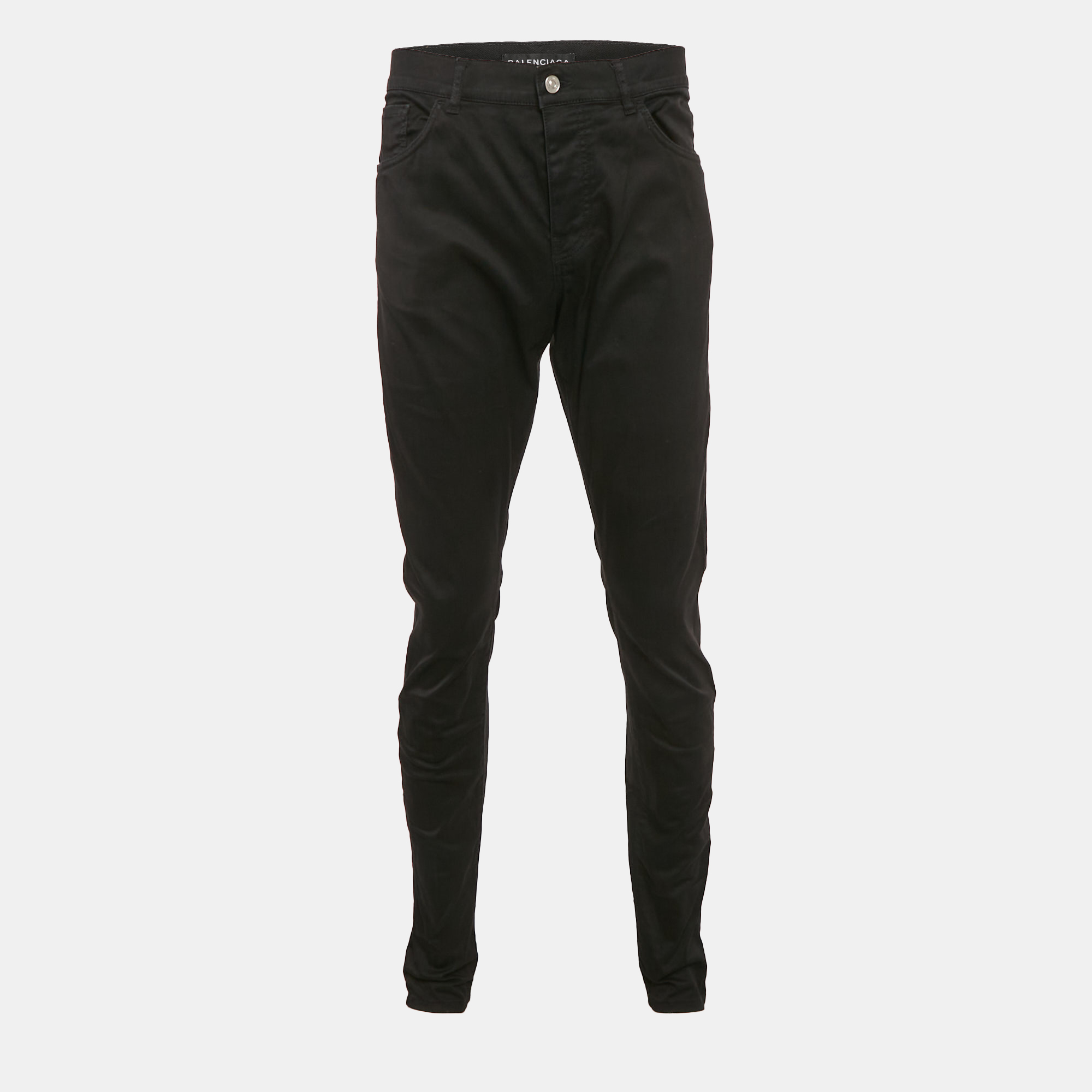 

Balenciaga Black Gabardine Cotton Pants L