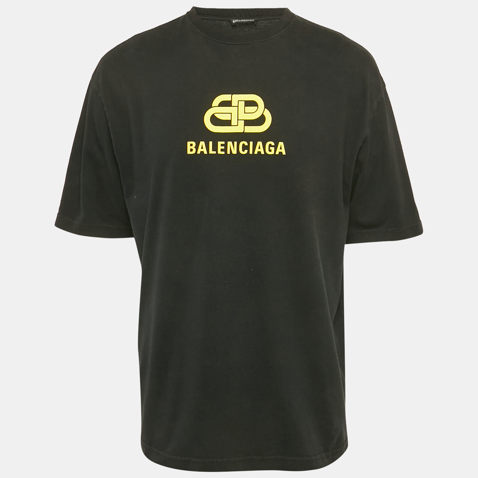 

Balenciaga Black Logo Print Jersey T-Shirt M
