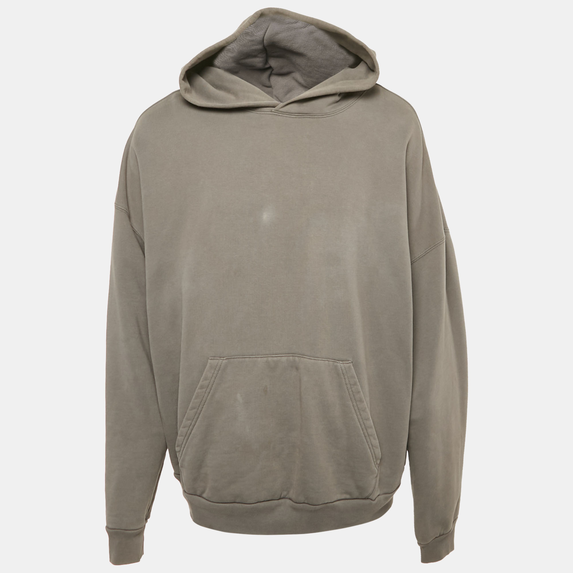 

Balenciaga Grade-Robe Grey Printed Cotton Oversized Hoodie L