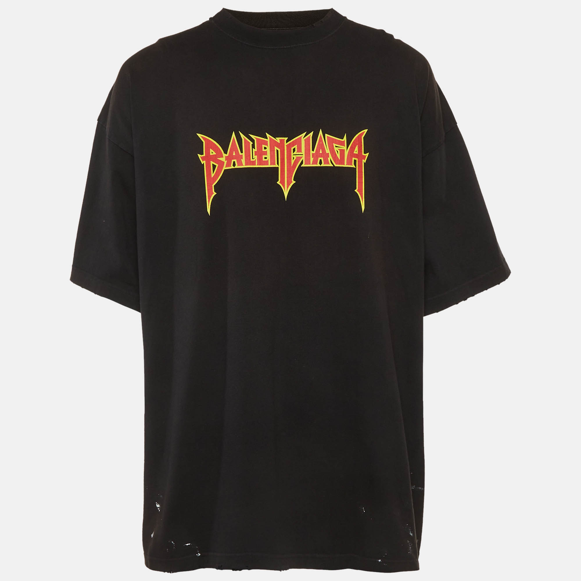 

Balenciaga Unifit Metal Vintage Oversized T-shirt XL, Black