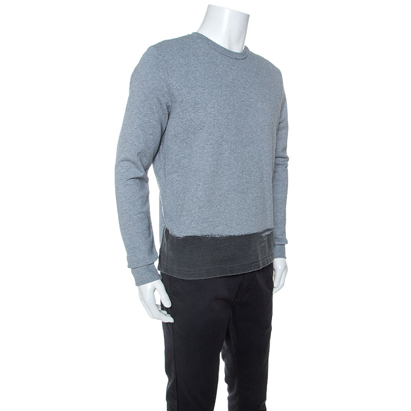 

Balenciaga Grey Jersey Crew Neck Sweatshirt