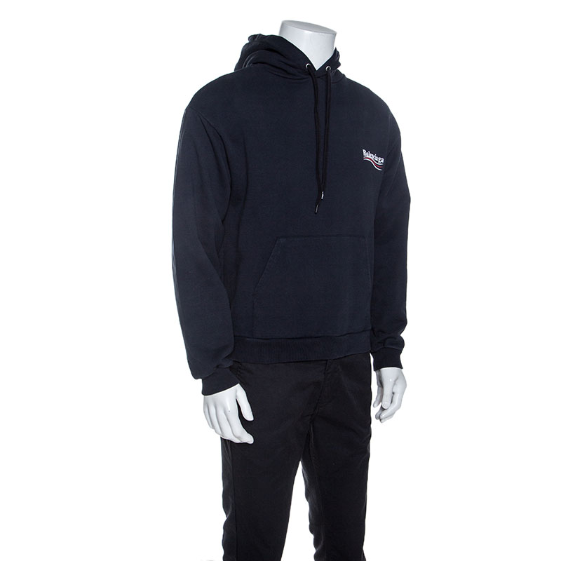 

Balenciaga Navy Blue Jersey Hoodie