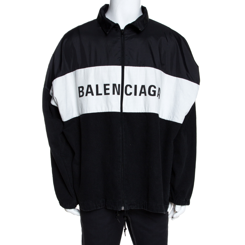 black and white balenciaga jacket