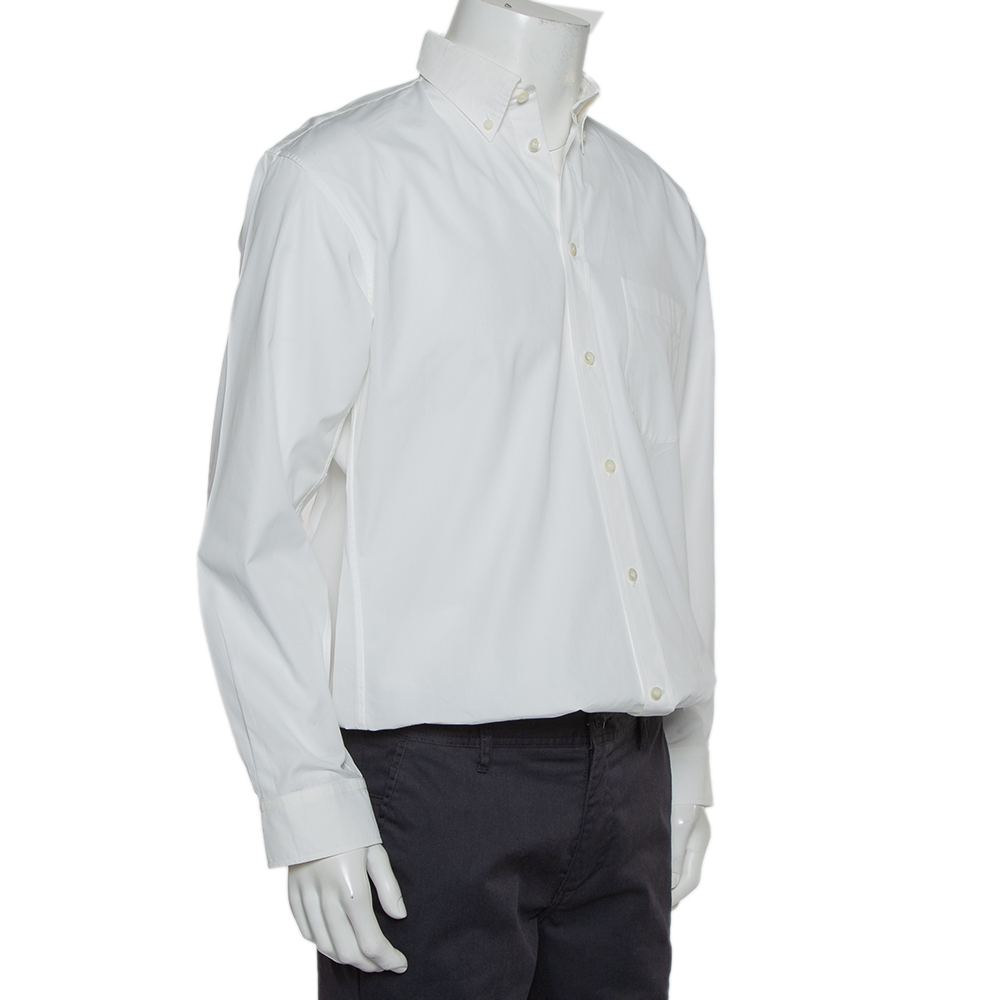 

Balenciaga White Cotton Oversized Shirt