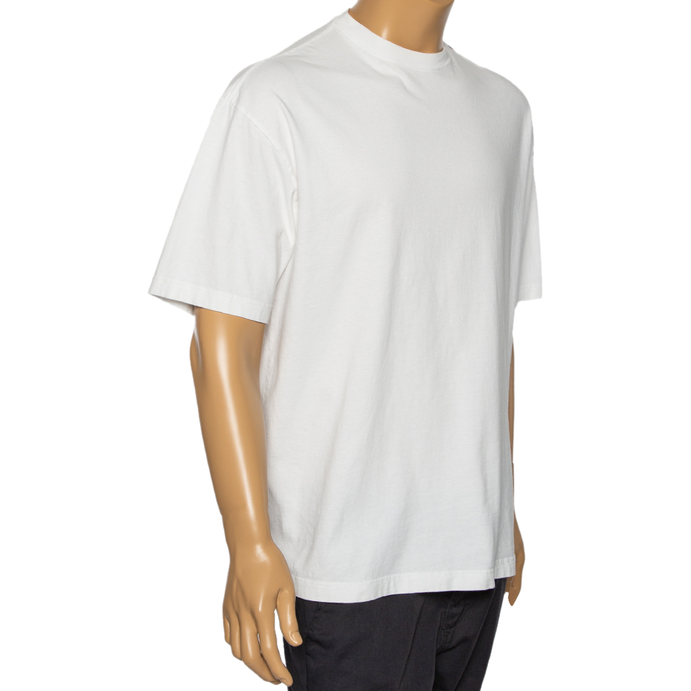 

Balenciaga White Cotton Short Sleeve Oversized T-Shirt