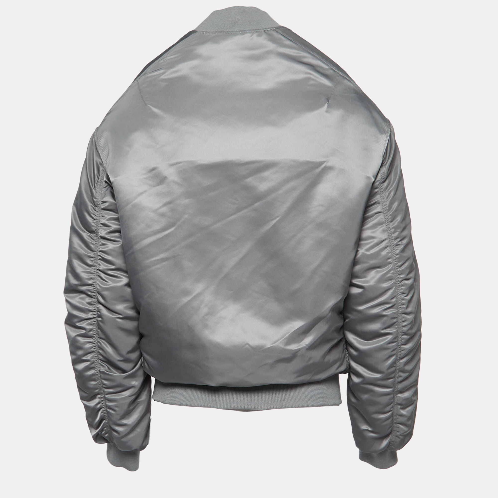 

Balenciaga Grey Synthetic Bomber Jacket