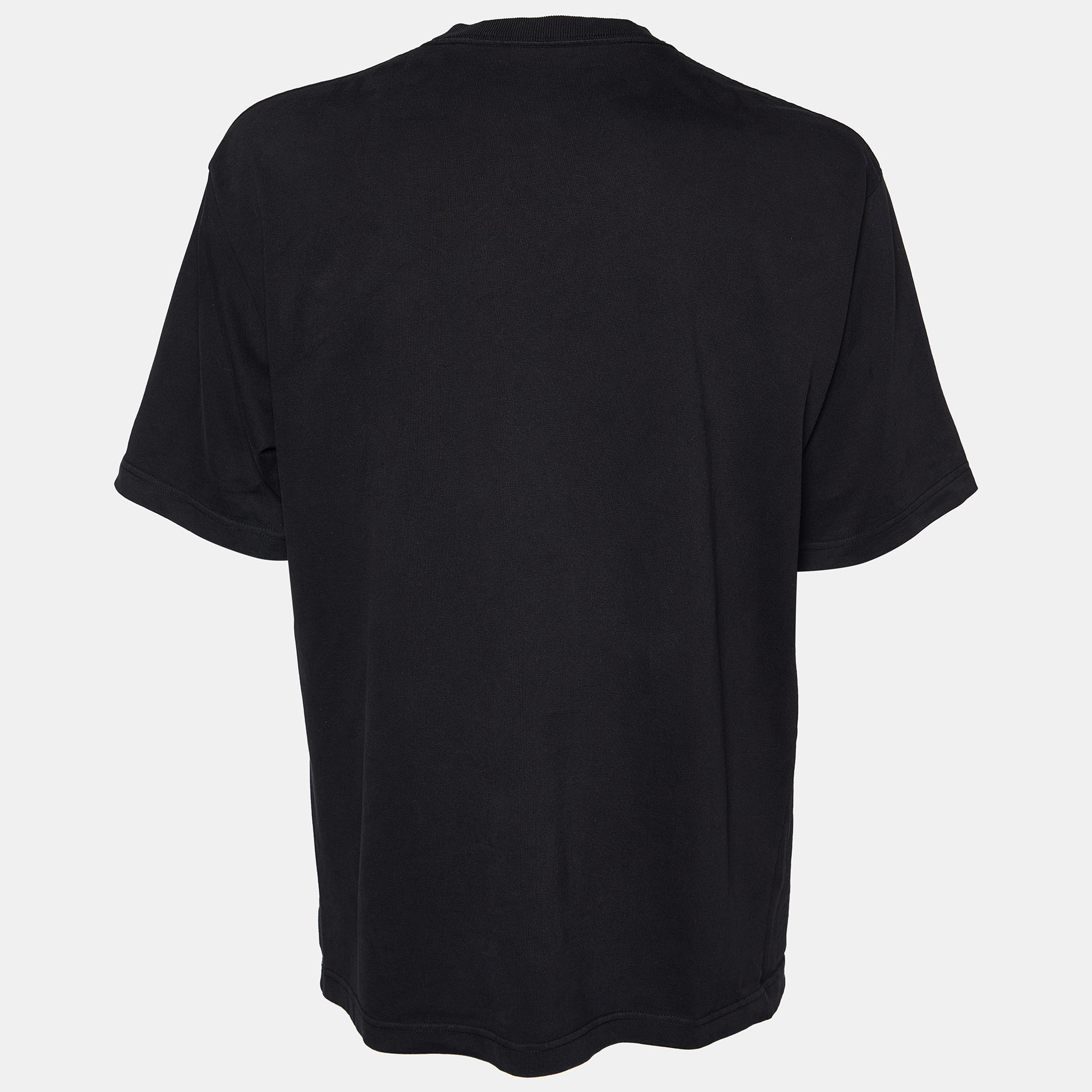 

Balenciaga Black X Rated Printed Cotton Knit Oversized T-Shirt