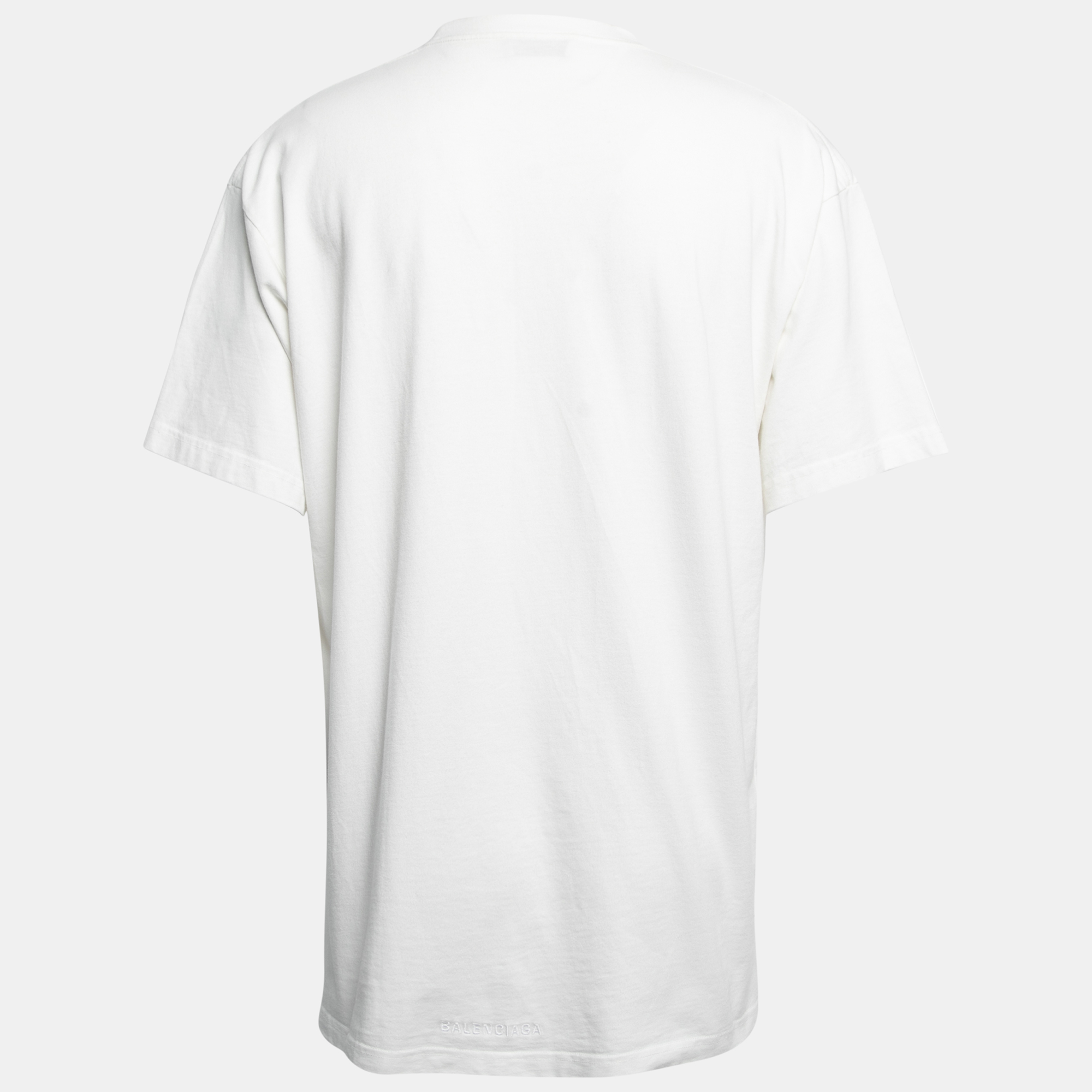 

Balenciaga Unifit White The Simpsons Print Cotton Oversized T-Shirt