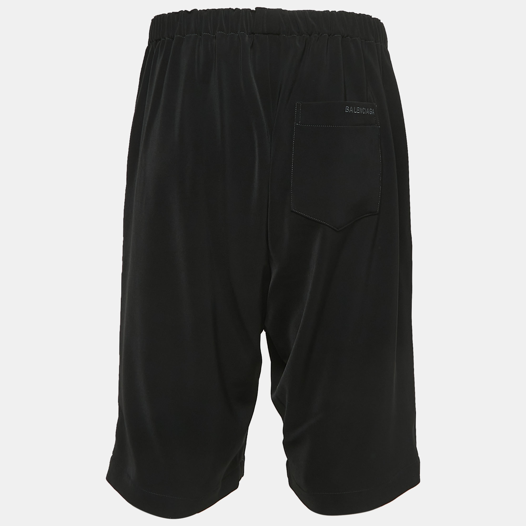 

Balenciaga Black Jersey Elasticated Waist Bermuda Shorts