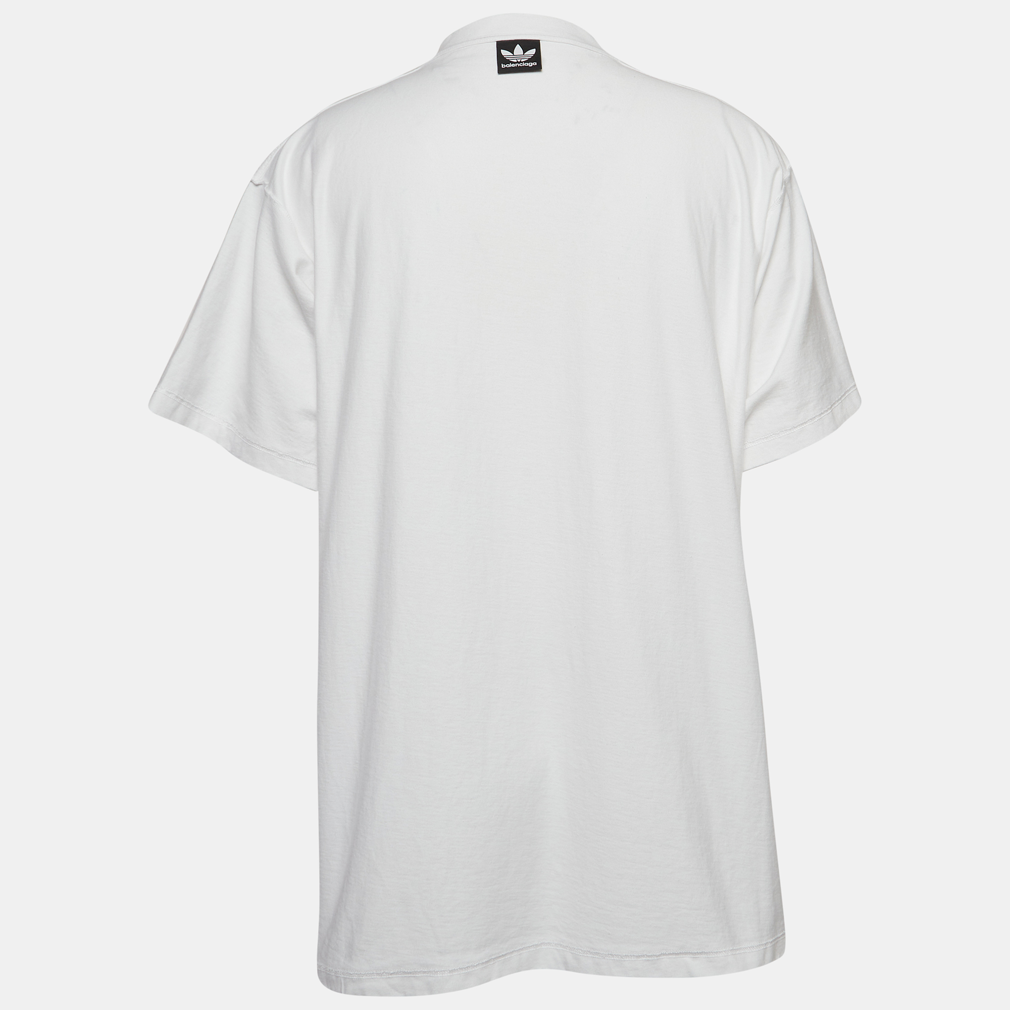 

Balenciaga x Adidas Cotton Logo Embroidered Cotton Oversized T-Shirt, White