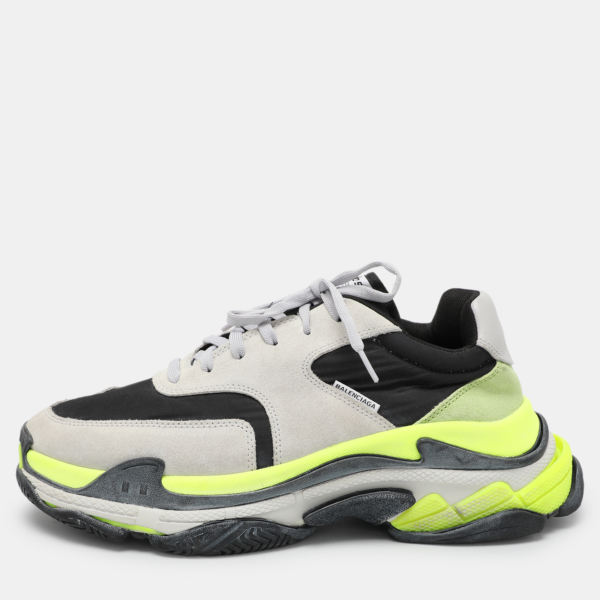 

Balenciaga Multicolor Neoprene and Suede Triple S Low Top Sneakers Size