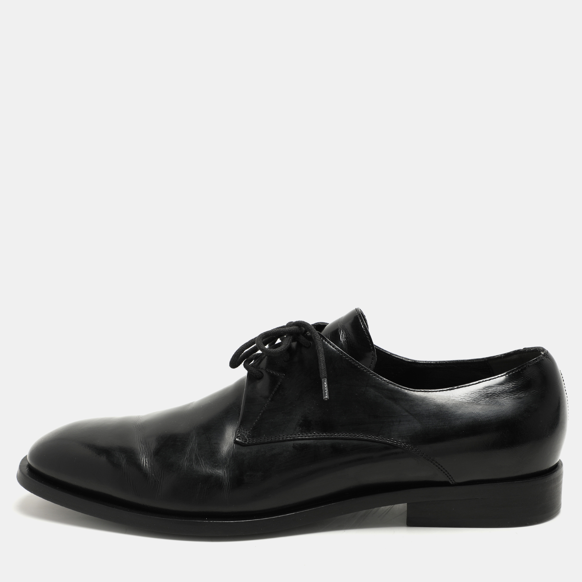 

Balenciaga Black Leather Lace Up Derby Size