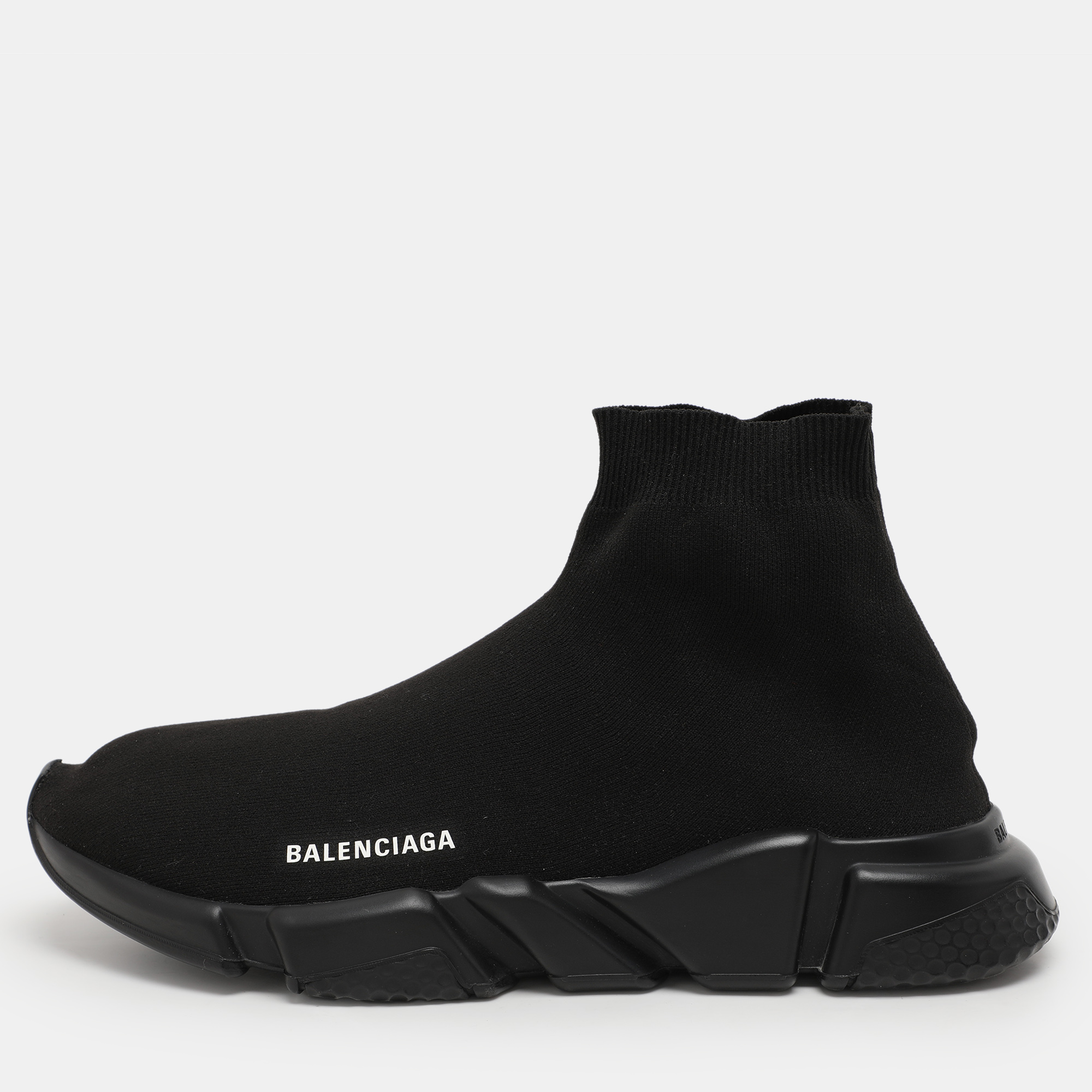 

Balenciaga Black Knit Fabric Speed Trainer Sneakers Size