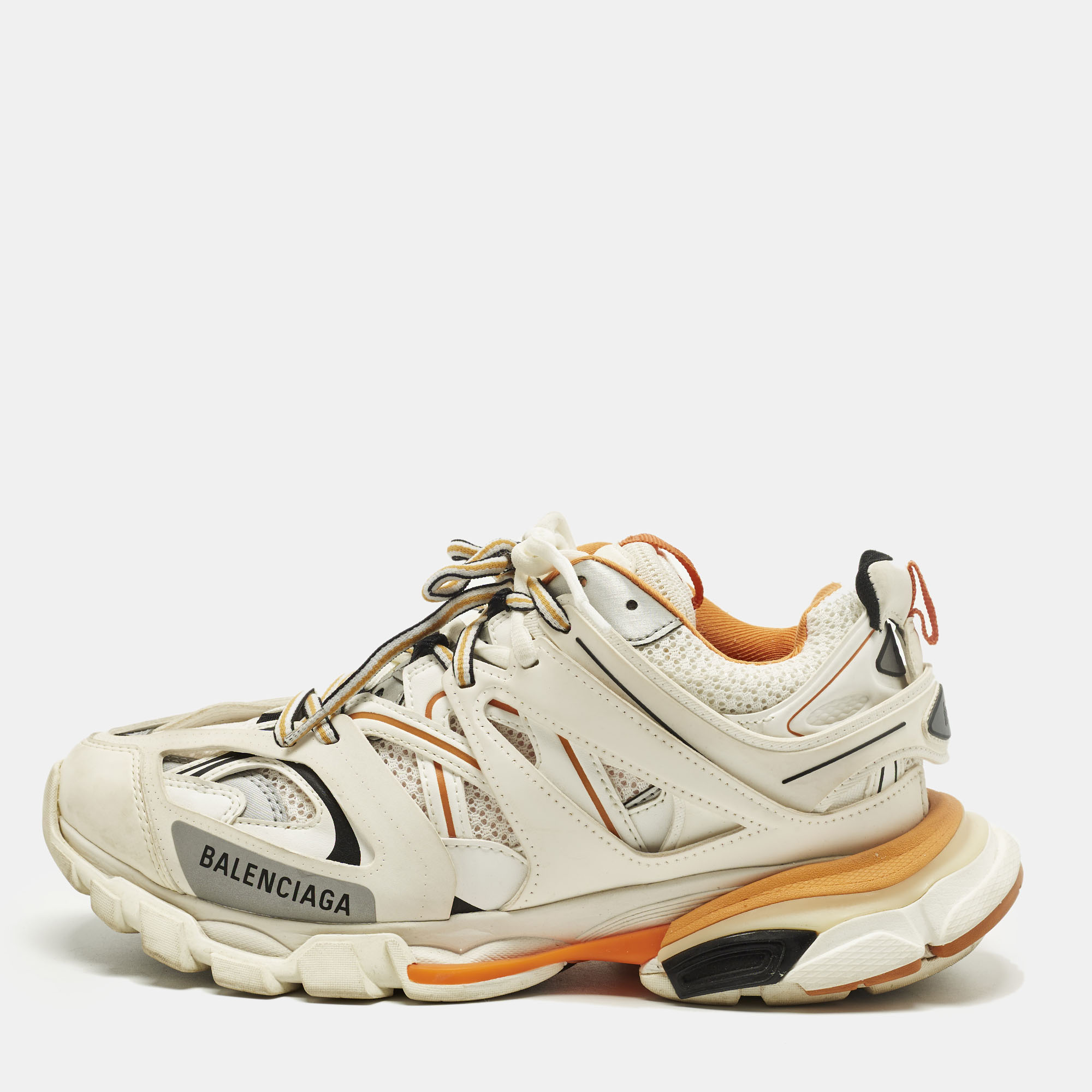 

Balenciaga Track Size  White Mesh and Faux Leather Lace Up Sneakers