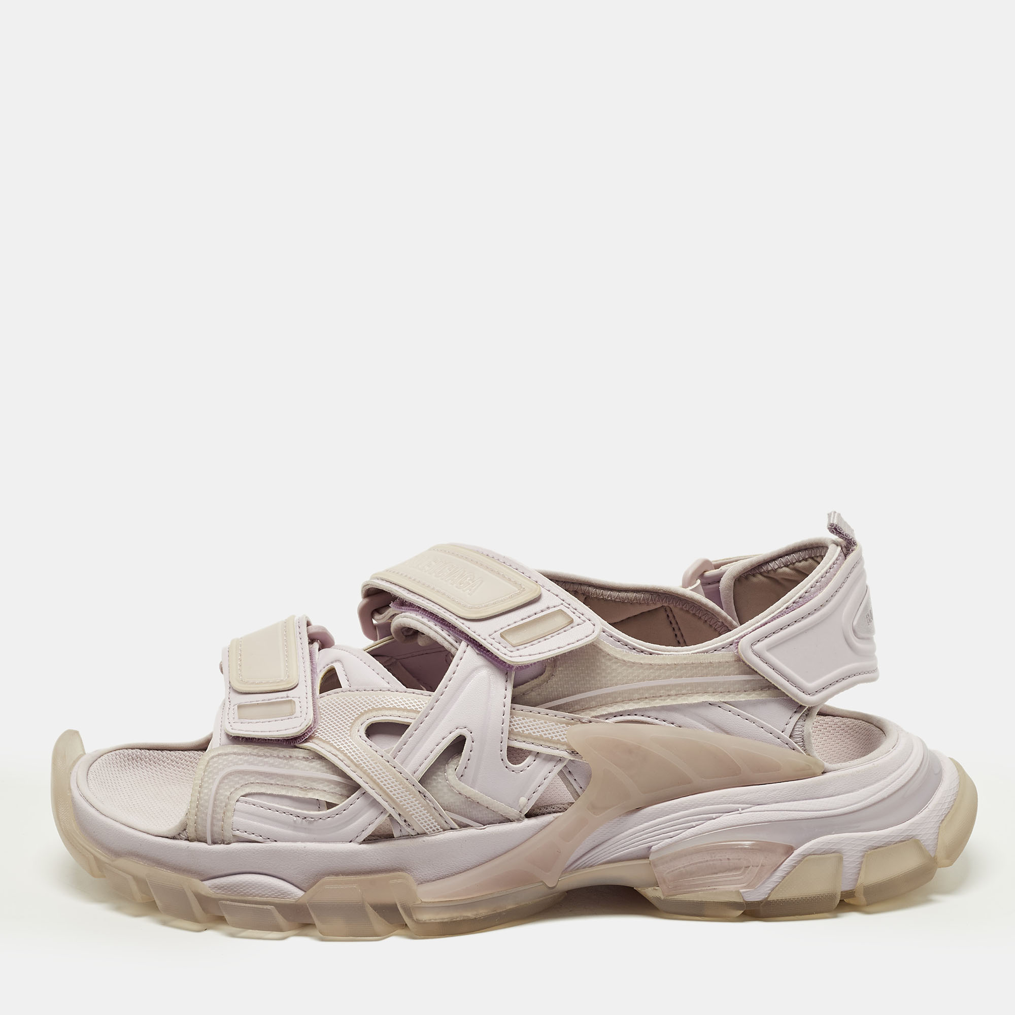 

Balenciaga Track Size  Purple Faux Leather and Rubber Flat Sandals
