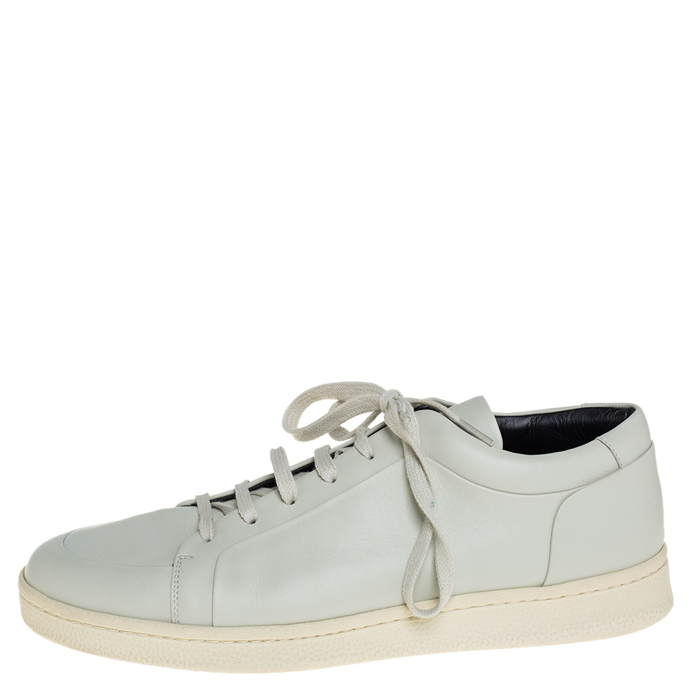 

Balenciaga Grey Leather Low Top Sneakers Size