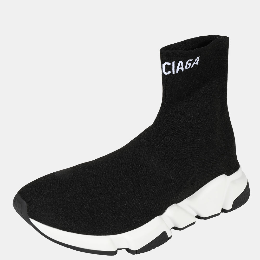 

Balenciaga White/Black Speed Trainers EU
