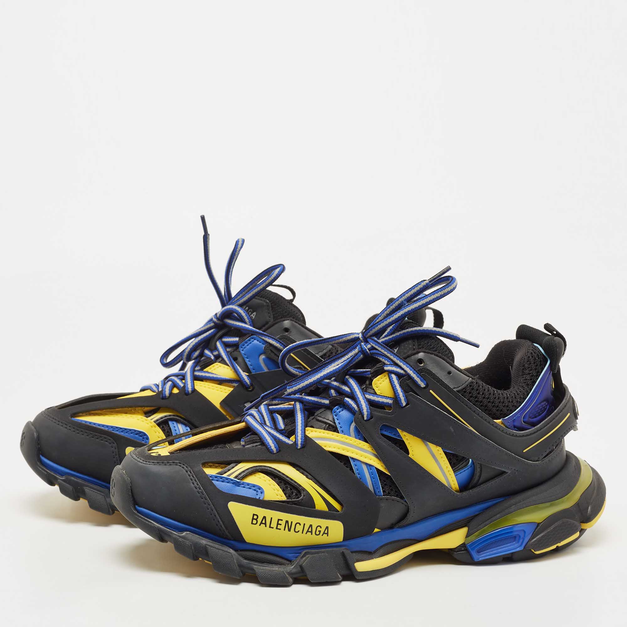 

Balenciaga Multicolor Mesh and Leather Track Sneakers Size