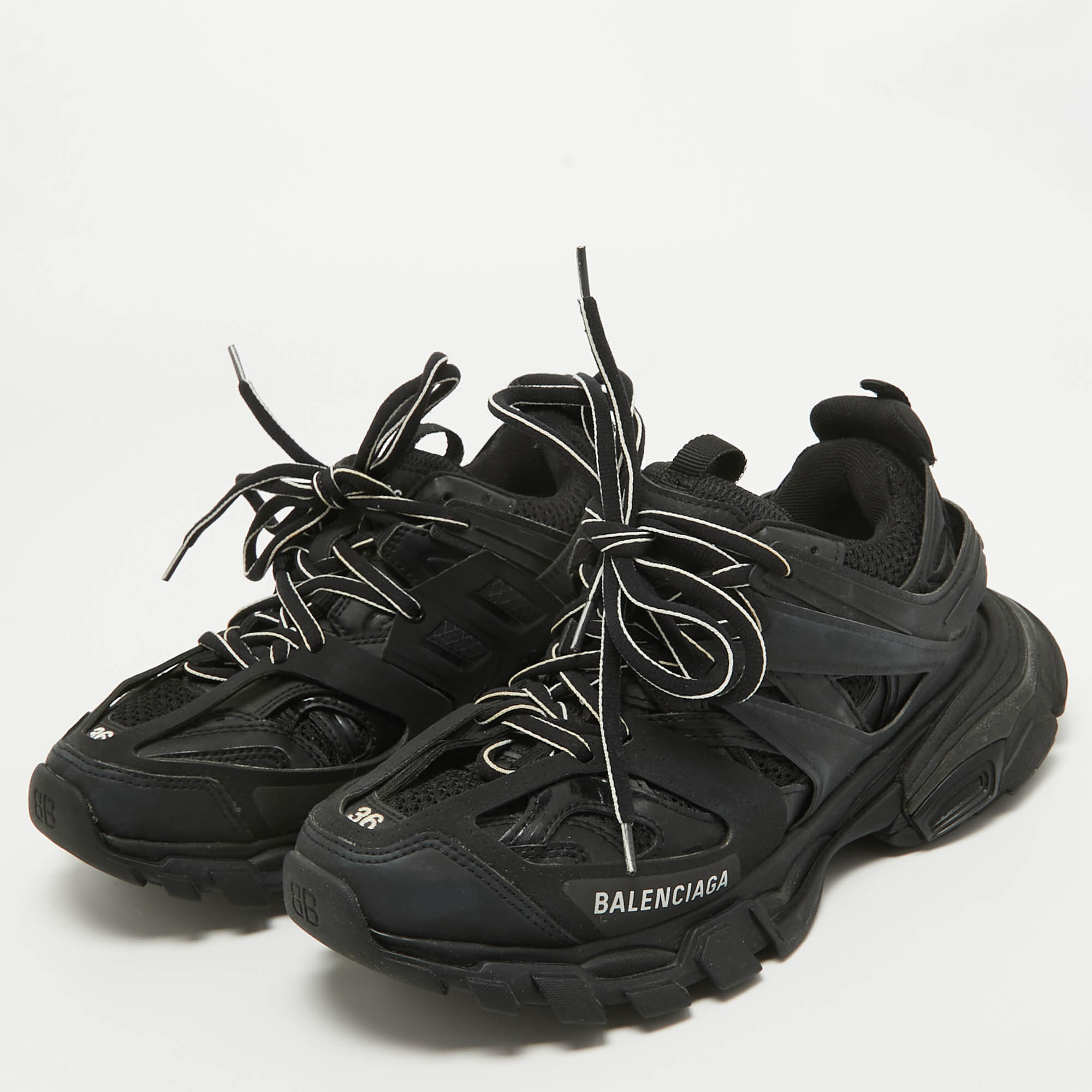 Balenciaga black 2025 track sneakers