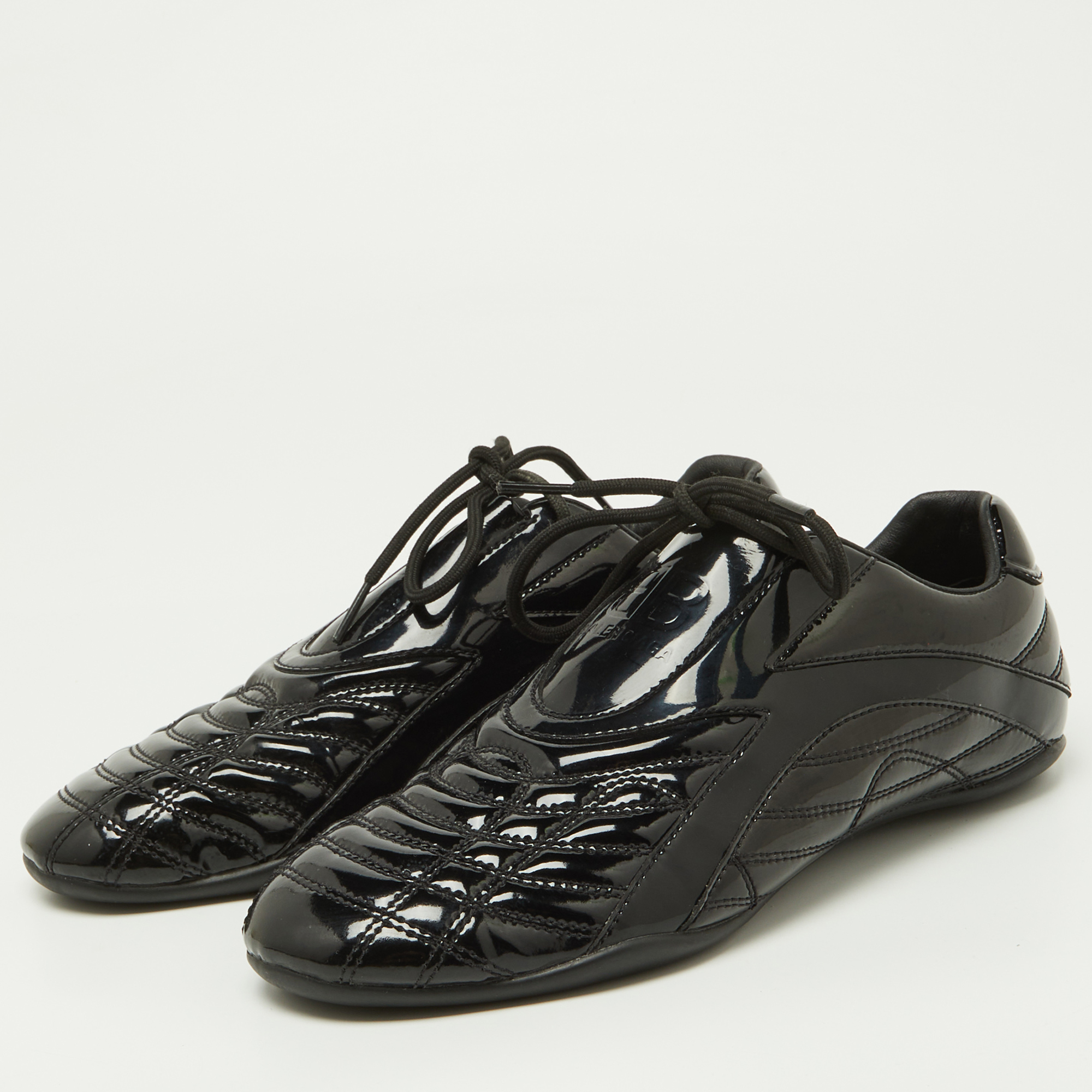 

Balenciaga Black Patent Leather Sneakers Size