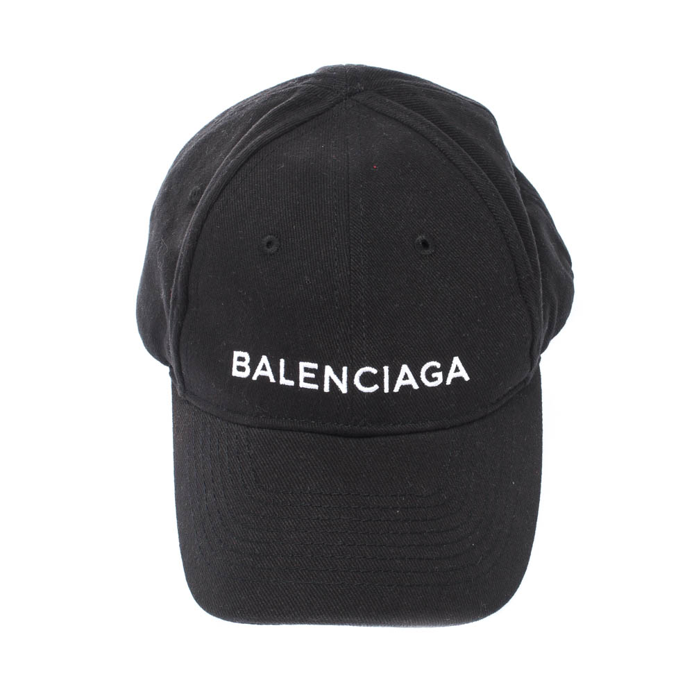 Balenciaga Black Cotton Twill Classic Baseball Cap Balenciaga | TLC