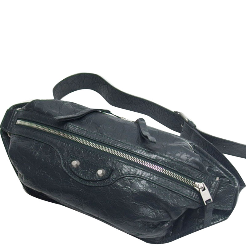 

Balenciaga Gray Leather Classic Neo Lift Body Bag, Grey