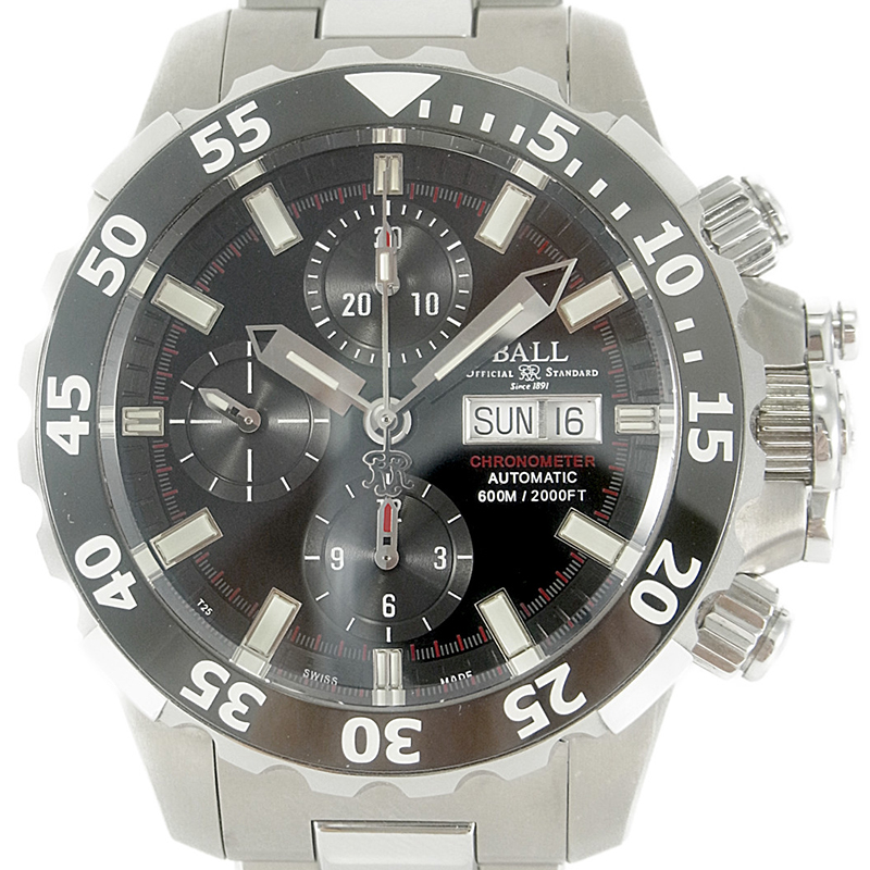 

Ball Black Titanium and Stainless Steel Engineer Hydrocarbon Nedu Day-Date DC3026A-SCJ-BK Men's Wristwatch