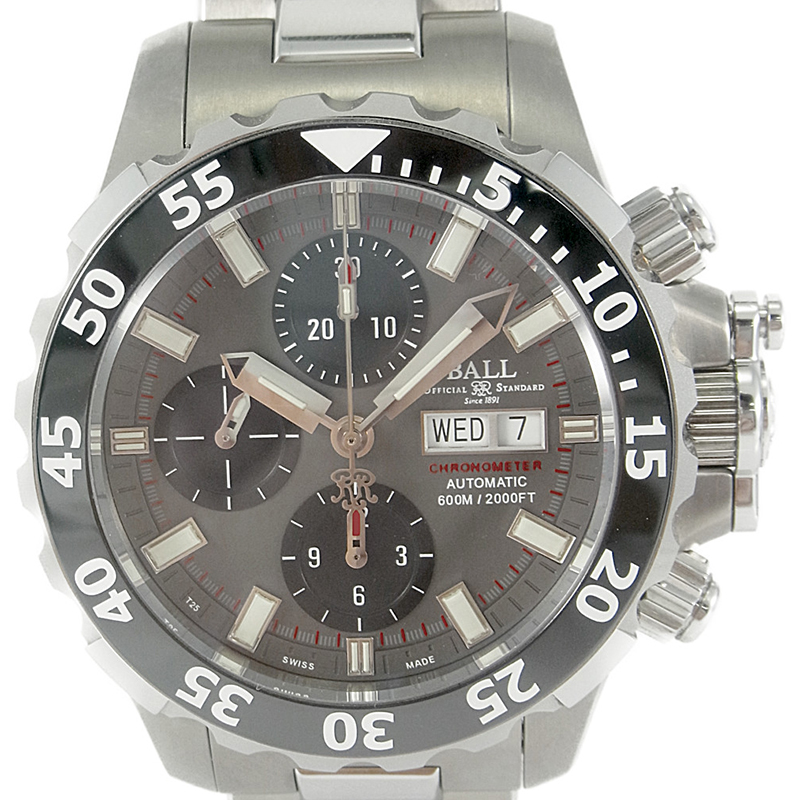 

Ball Gray Titanium and Stainless Steel Engineer Hydrocarbon NEDU DC3026A-S1CJ-GY Men's Wristwatch, Grey