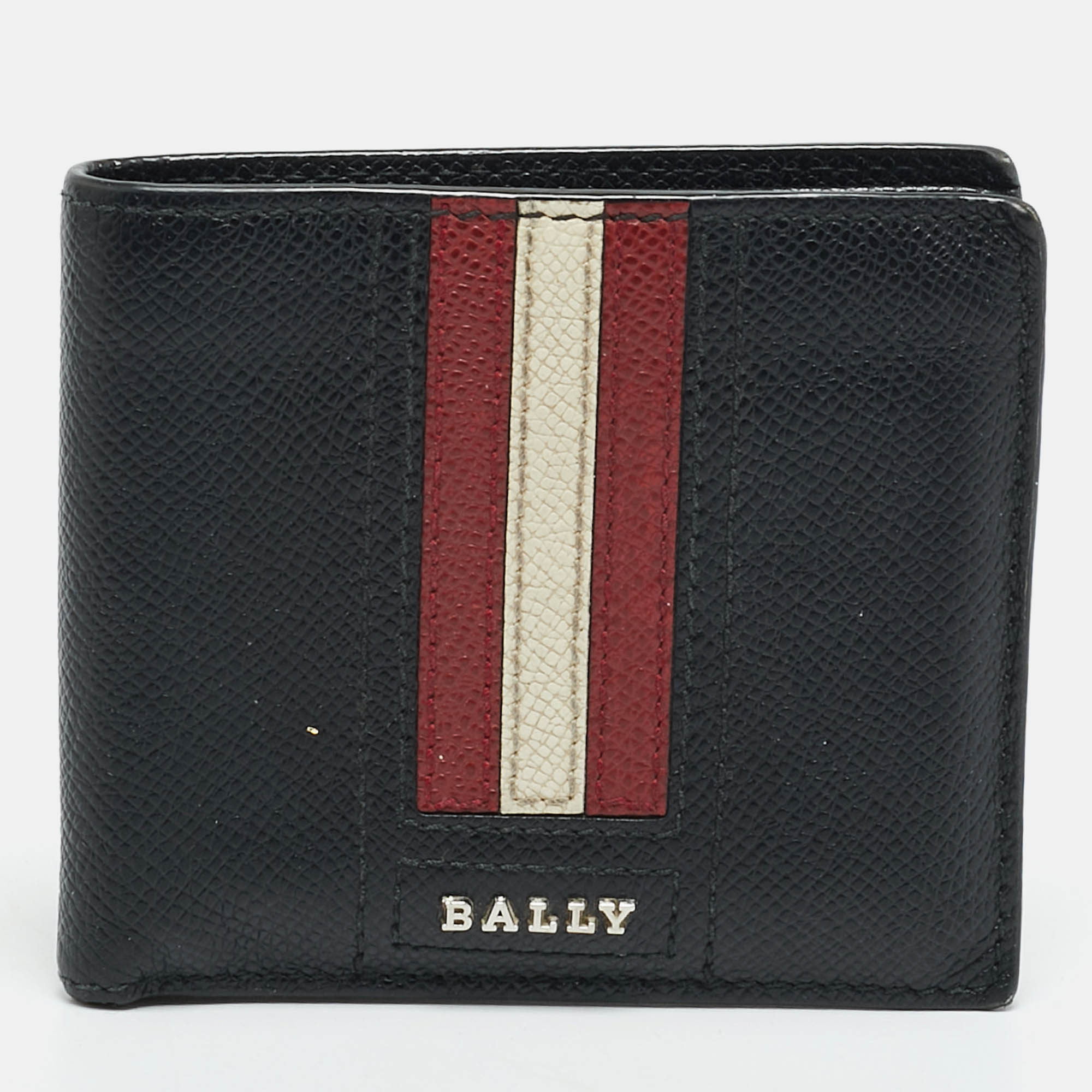 

Bally Black Leather Bifold Wallet