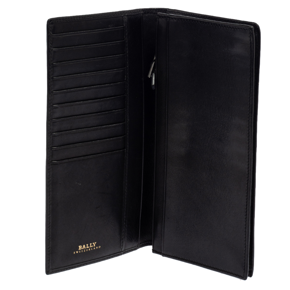 

Bally Black Leather Long Wallet