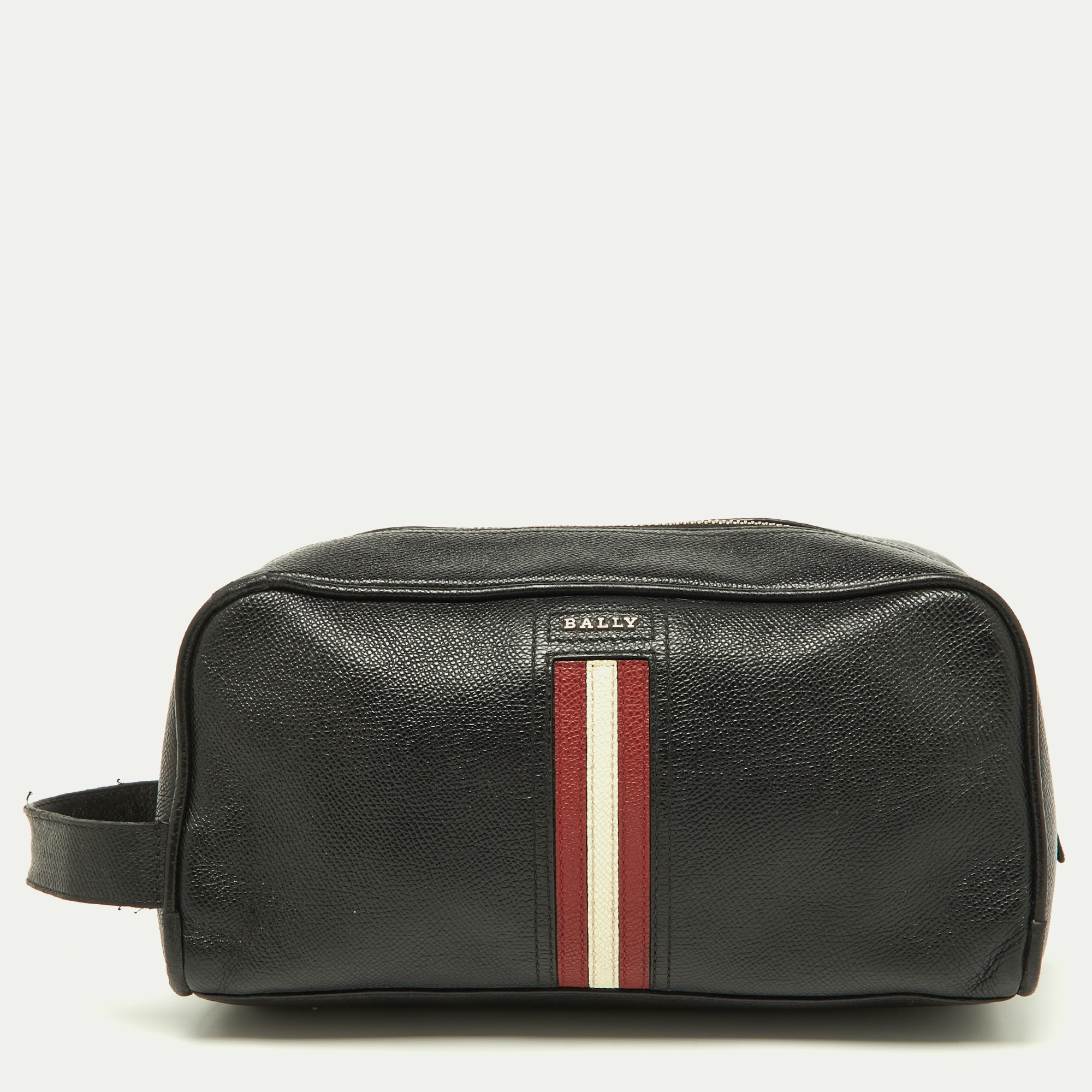 Pre-owned Bally Black Leather Takimo Pouch