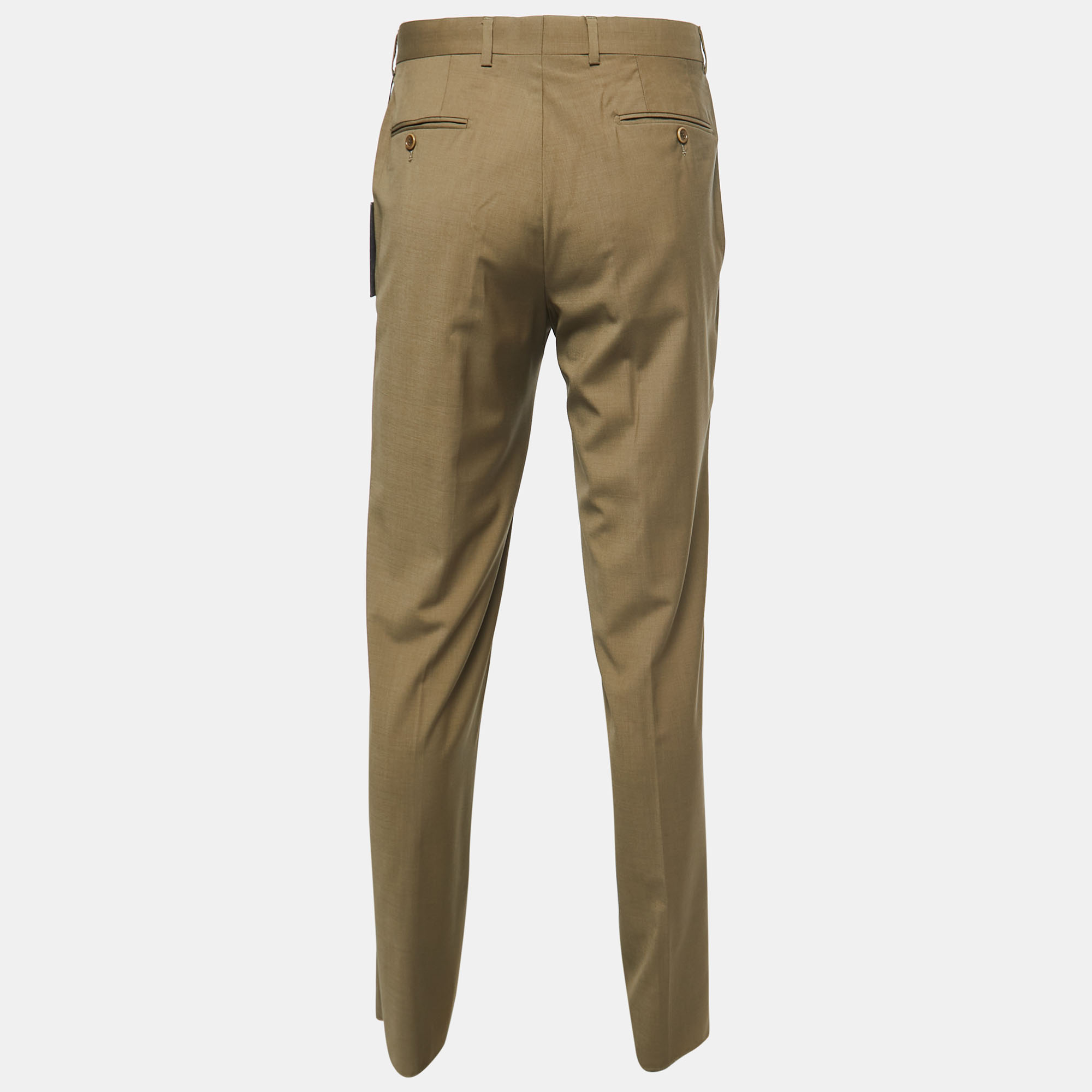 

Balmain Olive Green Wool Trousers