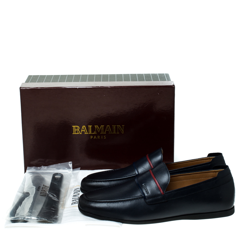 Vrijgevig vergaan Ligatie Balmain Blue Leather Loafers Size 42 Balmain | TLC