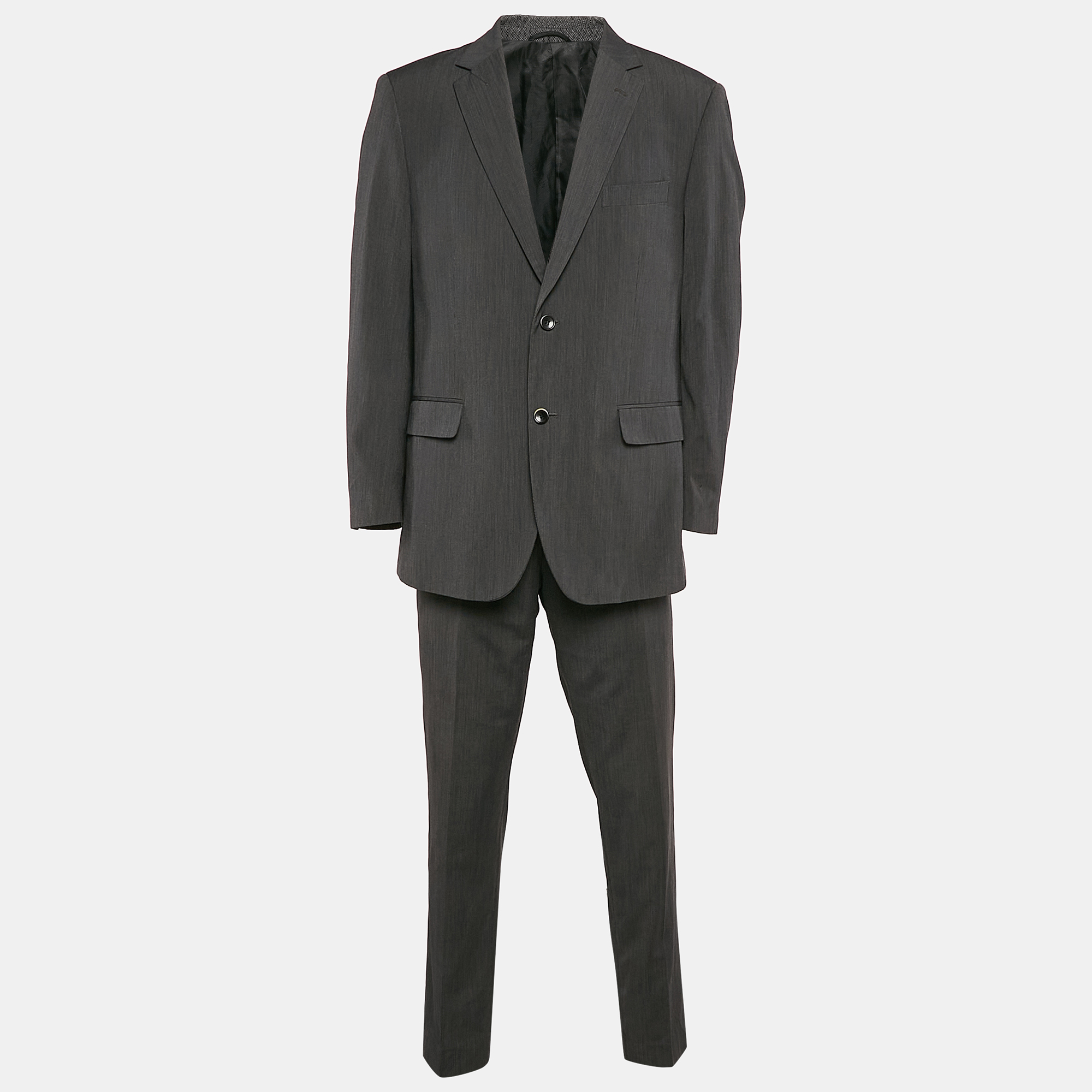 

Balmain Black Rayon Blend Tailored Suits XXXL