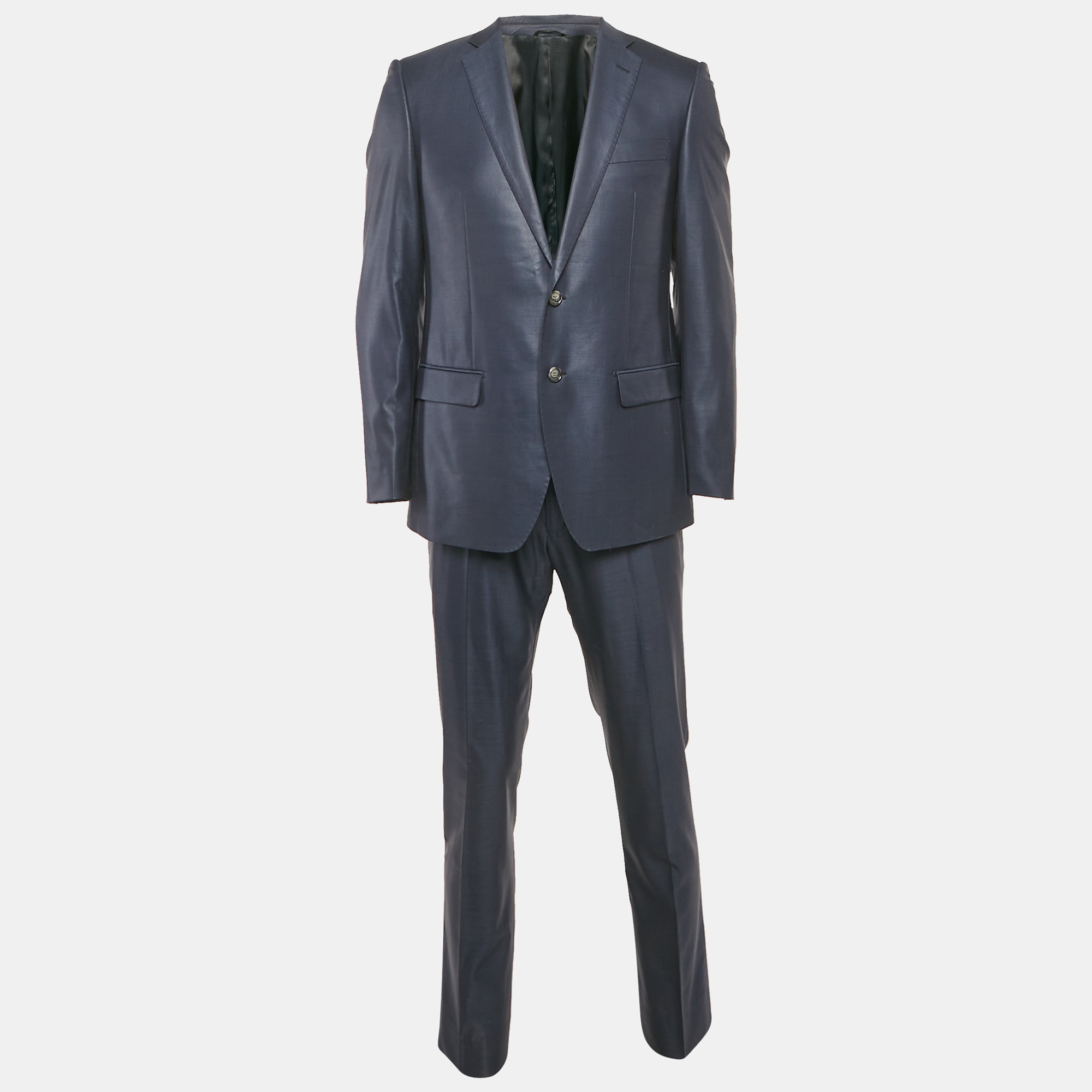 

Balmain Navy Blue Wool Tailored Pants Suit M