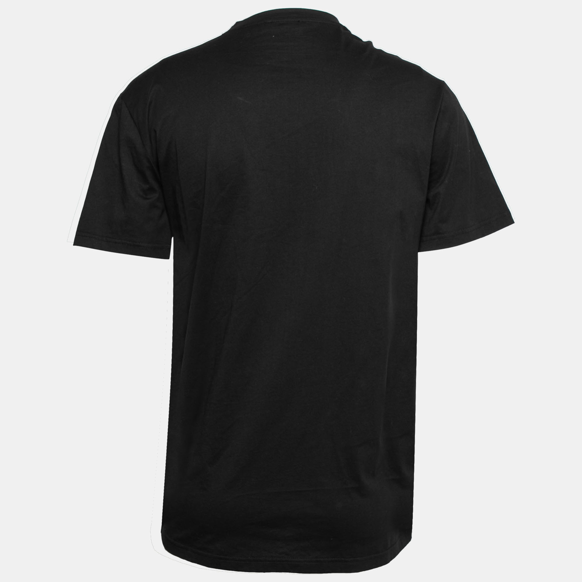 

Balmain Black Logo Print Cotton Short Sleeves T-Shirt