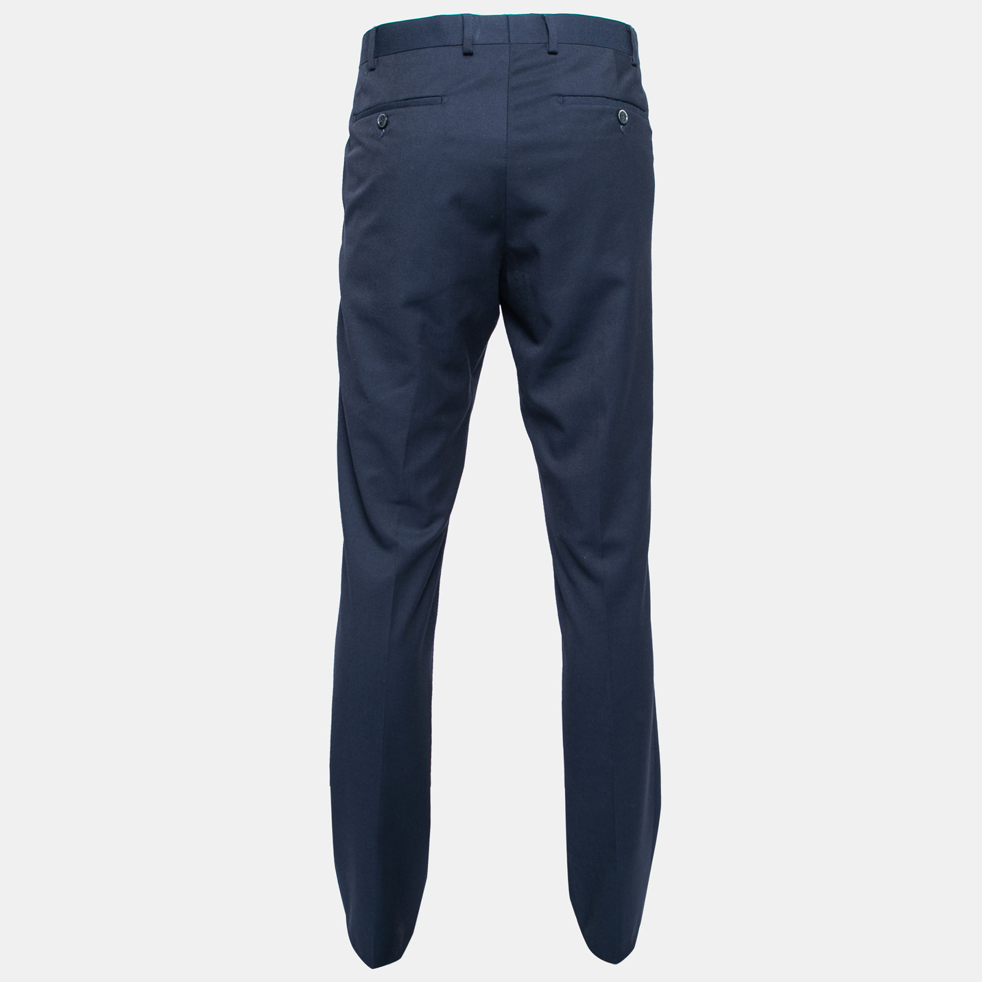 

Balmain Midnight Blue Wool 7 Slim Fit Regular Trousers