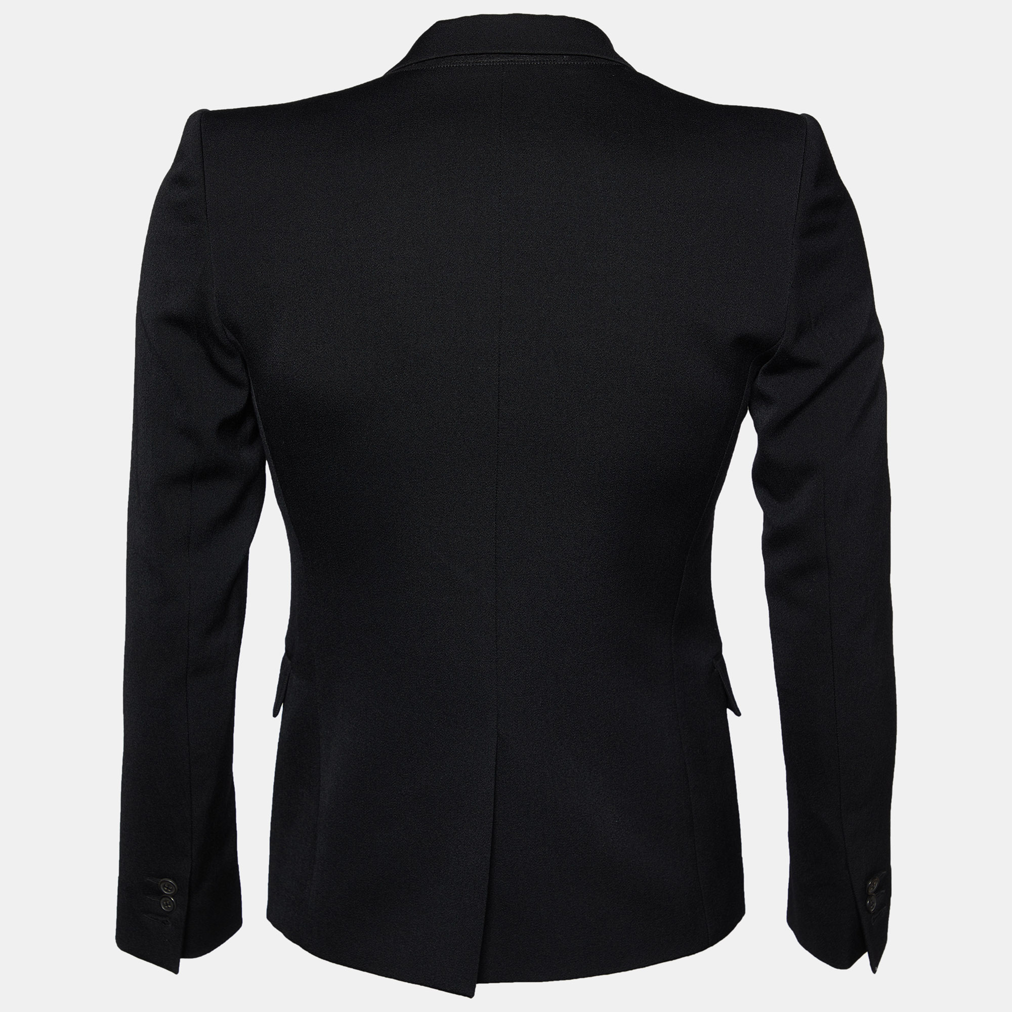 

Balmain Black Wool Contrast Lapel Blazer