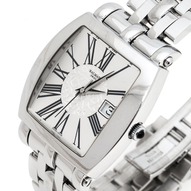 

Balmain Silver Stainless Steel Arcade