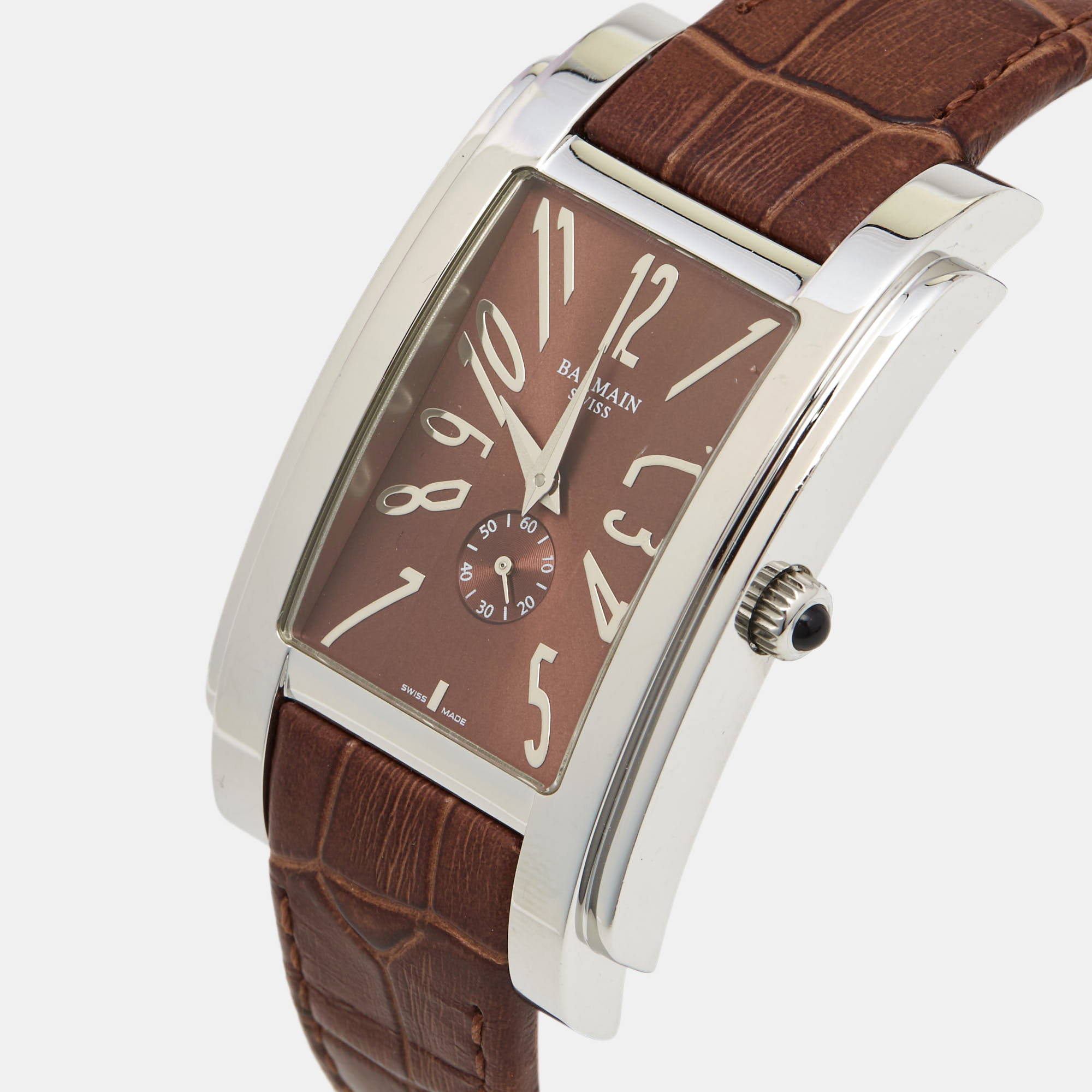 

Balmain Brown Stainless Steel Leather B2721.52.54 Men's Wristwatch