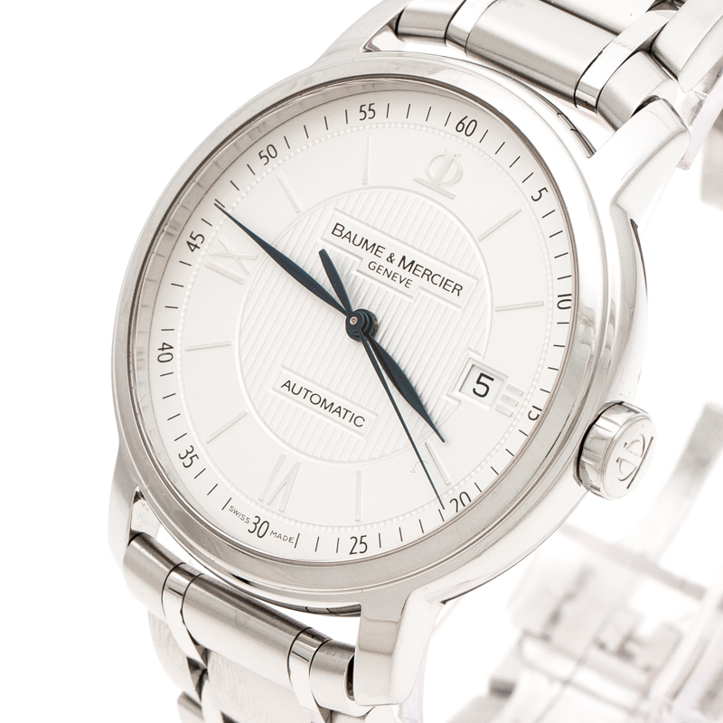 

Baume & Mercier Silver Stainless Steel Classima