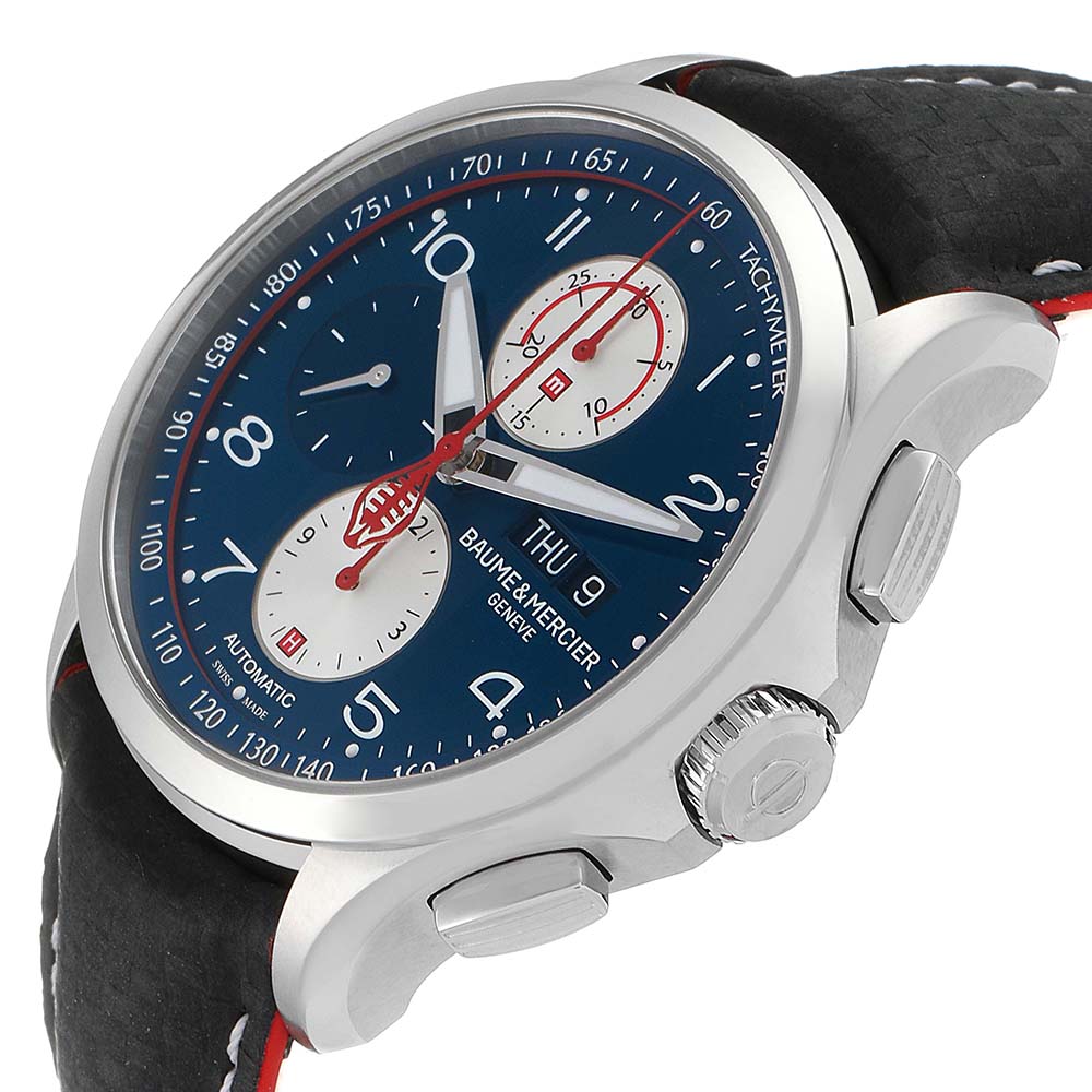 

Baume Mercier Blue Stainless Steel Clifton Club Shelby Cobra