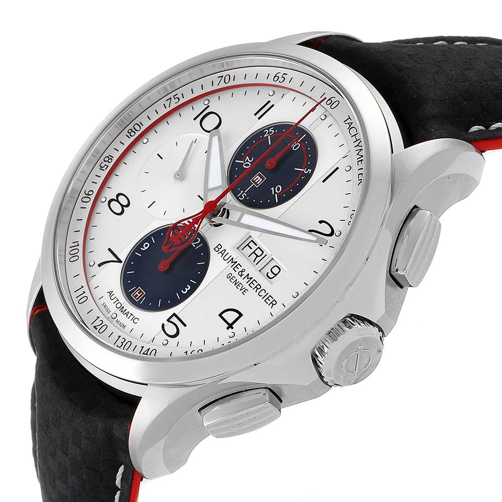 

Baume Mercier Silver Stainless Steel Clifton Club Shelby Cobra