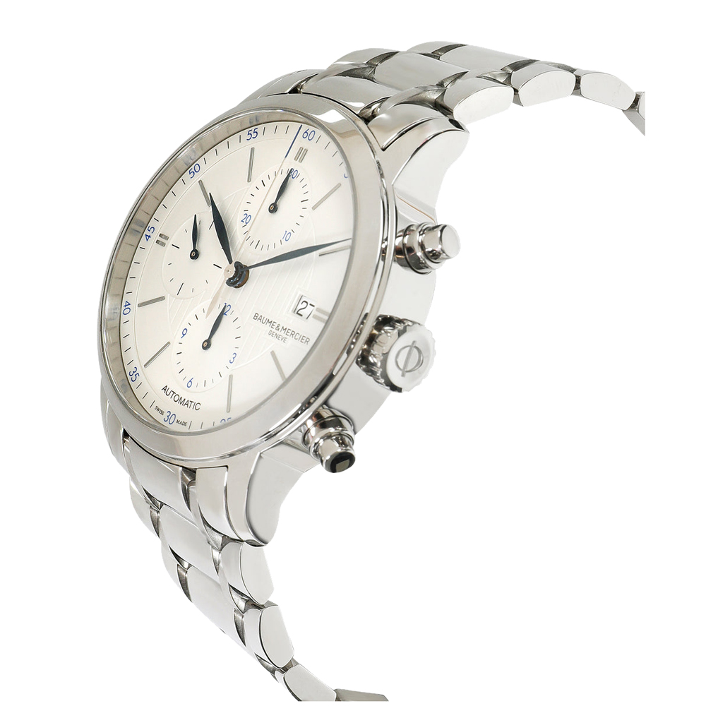 

Baume & Mercier Silver Stainless Steel Classima MOA10331 Men's Wristwatch 42 MM