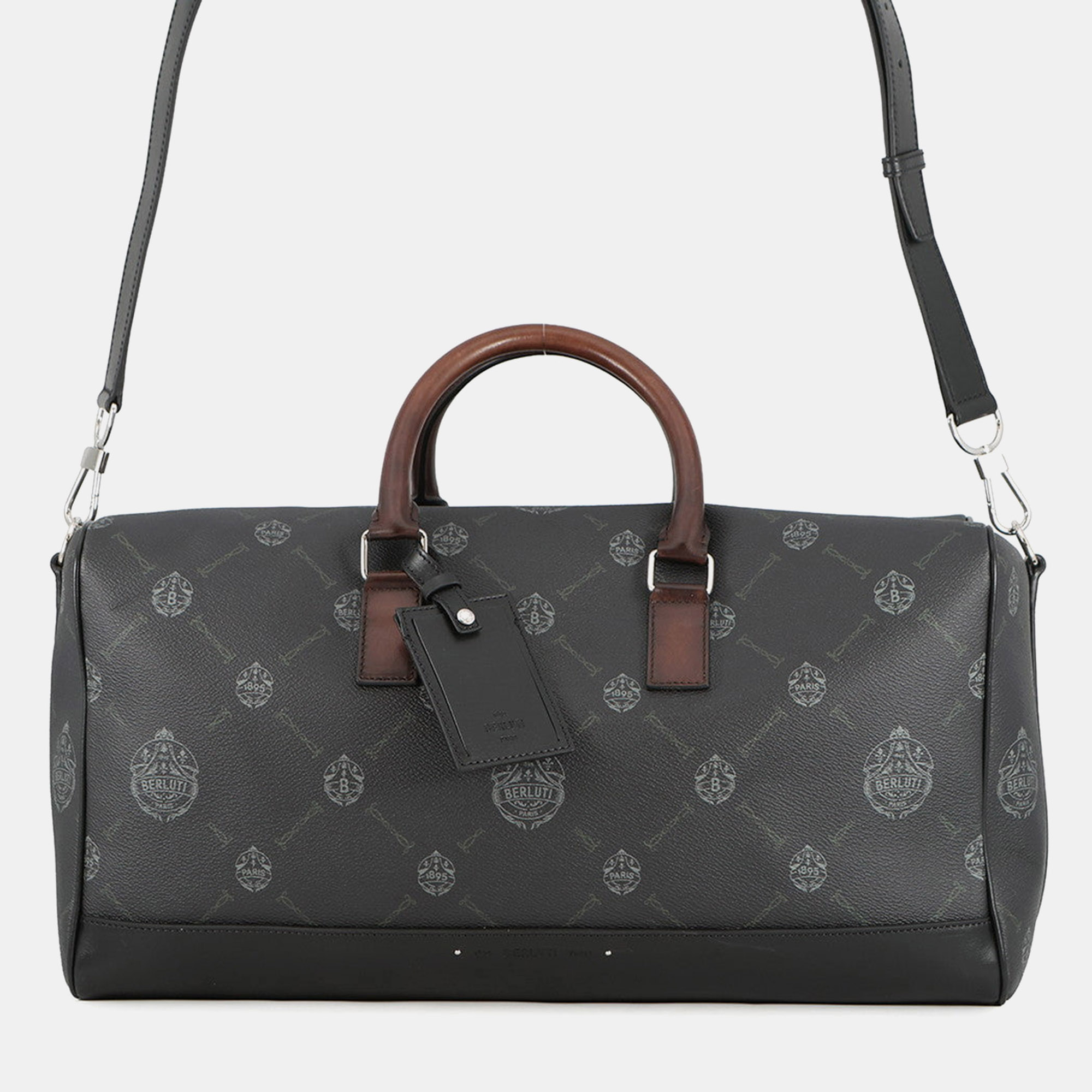 

Berluti Signature 2-Way Travel Bag Black Leather